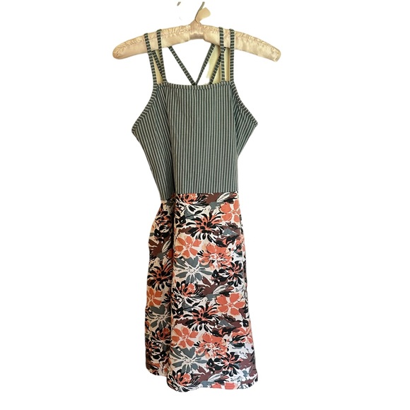 PACT Organic Cotton Fit n Flare Floral Strappy Dress Size Large - Picture 2 of 10